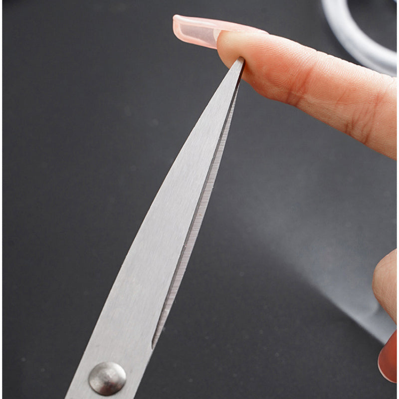 3pcs Set Safety Art Scissors Transparent Stainless Steel Household Scissors