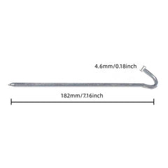 Galvanized Tent Stakes 7-16 Inch 18 Metal Tent Pegs Heavy Duty Steel Stakes