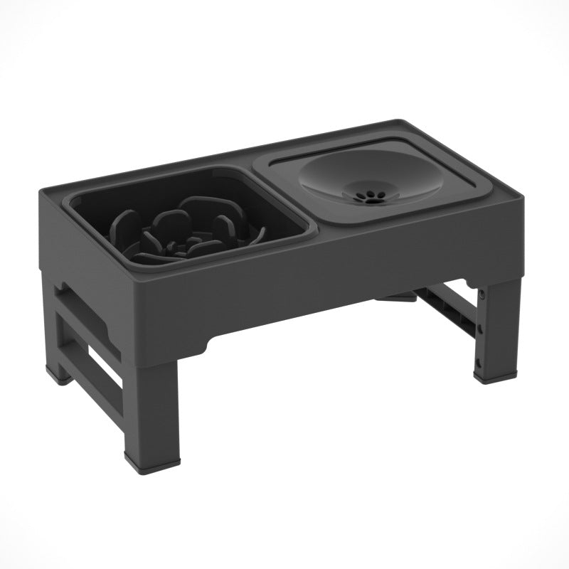 Raised Pet Slow Feeder Elevated Dog Bowls - Stress-Free Pet Feeding