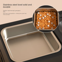 Raised Pet Slow Feeder Elevated Dog Bowls - Stress-Free Pet Feeding
