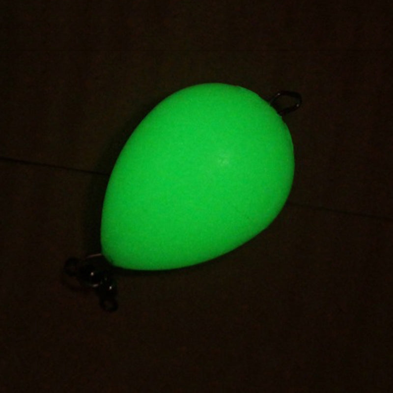 3pcs Luminous Egg Float Glow In Fishing Float Thrower Acrylic Iscas Tackle