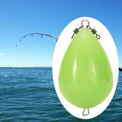 3pcs Luminous Egg Float Glow In Fishing Float Thrower Acrylic Iscas Tackle