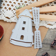 Tower and Windmill Cutting Dies for Paper Crafts