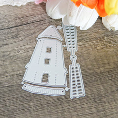 Tower and Windmill Cutting Dies for Paper Crafts