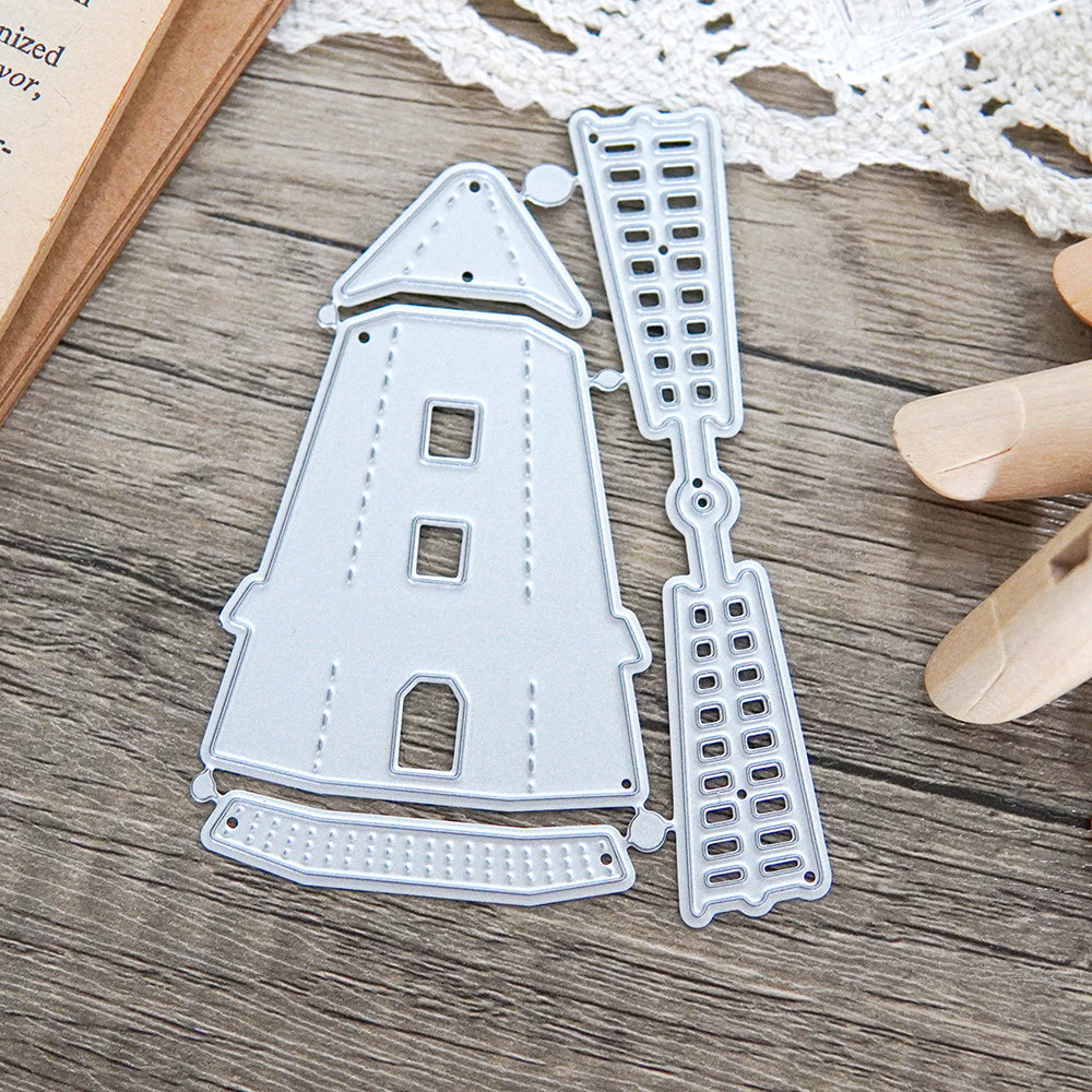 Tower and Windmill Cutting Dies for Paper Crafts