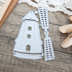Tower and Windmill Cutting Dies for Paper Crafts