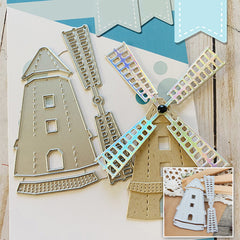 Tower and Windmill Cutting Dies for Paper Crafts