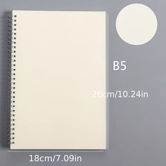 Transparent Hard Shell Coil Notebook