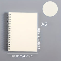 Transparent Hard Shell Coil Notebook
