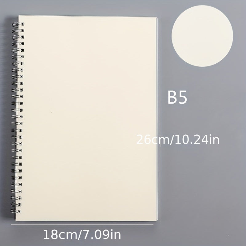 Transparent Hard Shell Coil Notebook