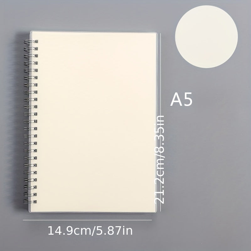 Transparent Hard Shell Coil Notebook
