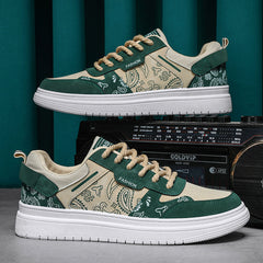 Men's Graphic Lace-up Skate Shoes Breathable Footwear
