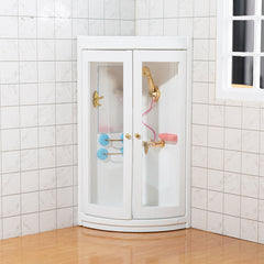 Wooden Bathroom 1:12 Scale Dollhouse Shower Room Decor