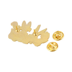 Men's Enamel Cat Pin - Funny Cat Design