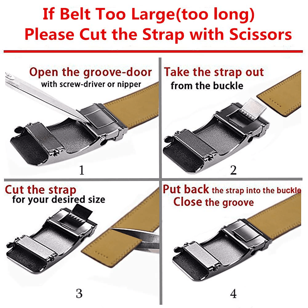 Men's Leather Buckle Belt for Outdoor Party Holiday Sports