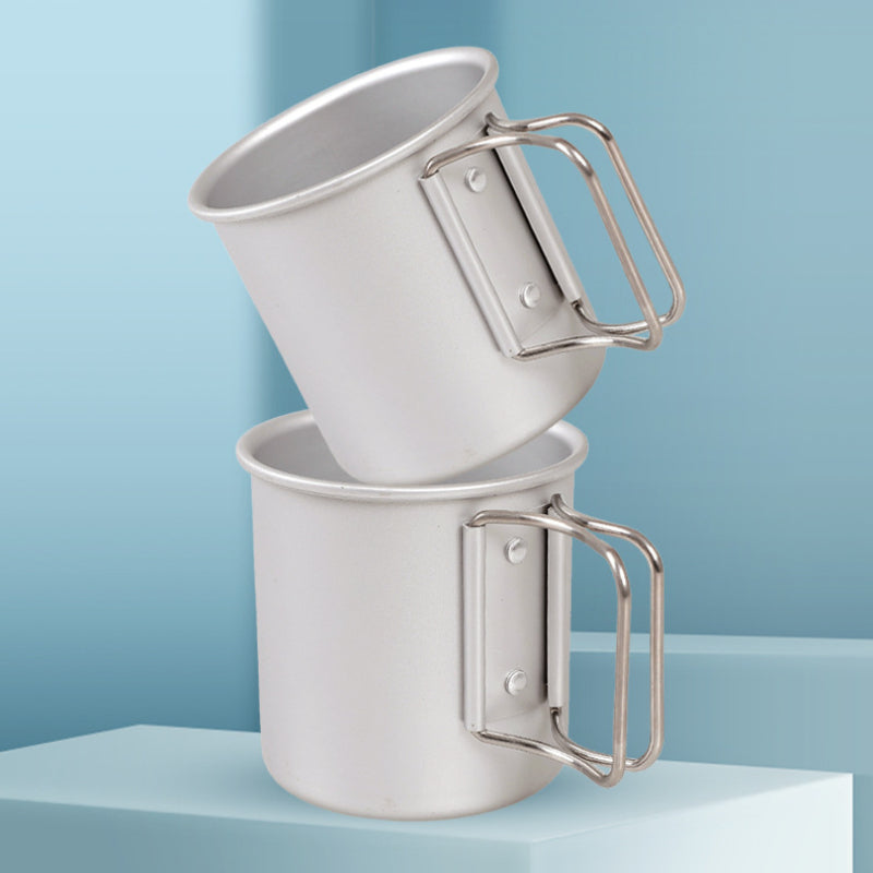 Aluminum Folding Water Cup Coffee Mug Outdoor Travel