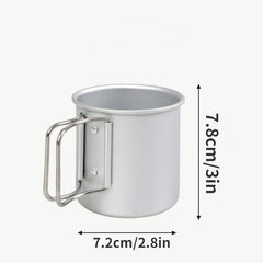 Aluminum Folding Water Cup Coffee Mug Outdoor Travel