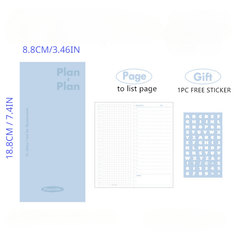 Leather Pocket Daily Planner To Do List Notebook 80 Pages