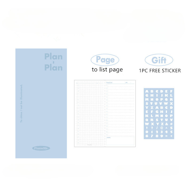 Leather Pocket Daily Planner To Do List Notebook 80 Pages