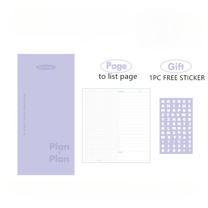 Leather Pocket Daily Planner To Do List Notebook 80 Pages