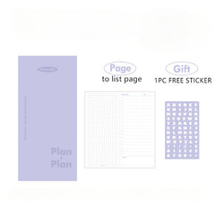 Leather Pocket Daily Planner To Do List Notebook 80 Pages