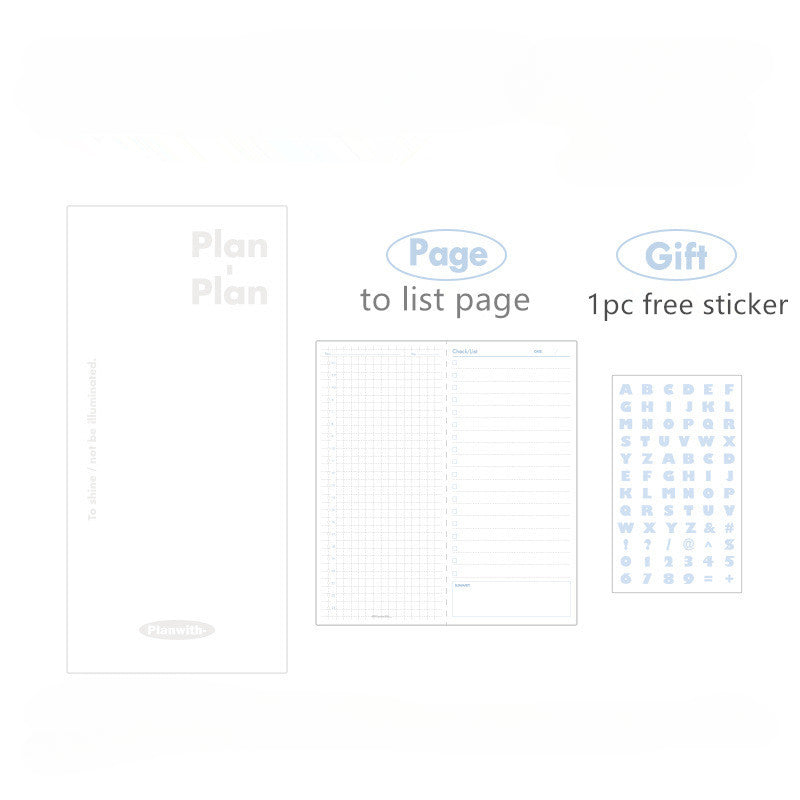 Leather Pocket Daily Planner To Do List Notebook 80 Pages
