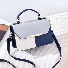 Contrast Crossbody Bag Stitching Square Handbag Women's Shoulder Purse