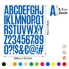 10pcs 5.08cm Letter Stickers for Notebook Ledger Decoration