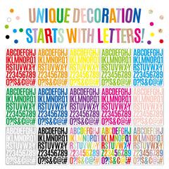 10pcs 5.08cm Letter Stickers for Notebook Ledger Decoration