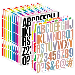 10pcs 5.08cm Letter Stickers for Notebook Ledger Decoration