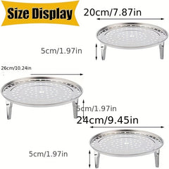Stainless Steel Steamer Rack for Steaming, Canning, and Cooking
