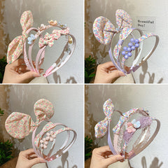 Flowers Bow Hair Hoop Headbands Girls Hair Accessories