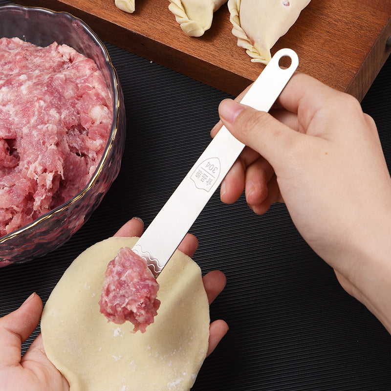 1pc Stainless Steel Filling Spoon Dumpling Bag Ravioli Mixing Shovel