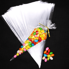 100pcs Transparent Candy Packing Bags Wedding Birthday Party Decoration