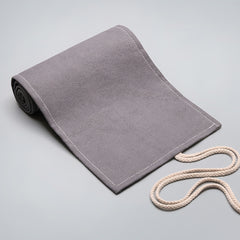 Gray Canvas Pen Curtain Large Capacity Pencil Case