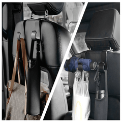 2pcs Car Back Seat Hook Rear Headrest Organizer Hanger Storage Hook