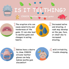 Silicone Chicken Pink Teething Toy Glove for Infants