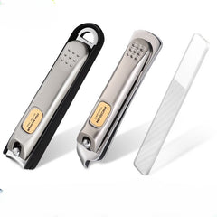 Portable Anti Splash Nail Cutter Stainless Steel Fingernail Manicure Tool