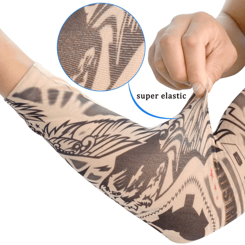 UV Protection Tattoo Arm Sleeves for Men and Women