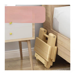 1pc Folding Wood Stool Portable Durable for Outdoor Fishing Camping