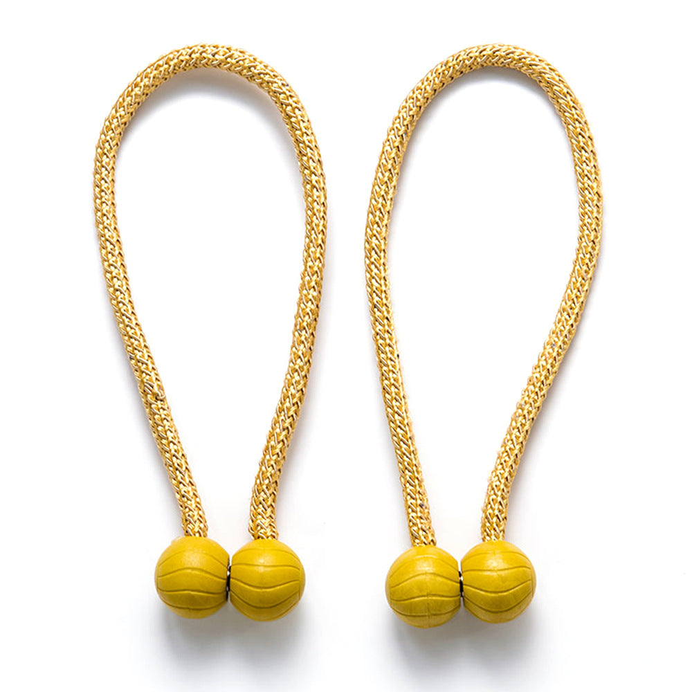 2pcs Minimalist Magnetic Curtain Tiebacks for Bedroom and Living Room