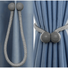 2pcs Minimalist Magnetic Curtain Tiebacks for Bedroom and Living Room