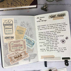 50pcs Retro Entrance Ticket Sticker DIY Washi Scrapbooking Stickers