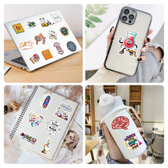 50pcs Lab Equipment Funny Vinyl Stickers Waterproof Pack for Adults Teen Girls