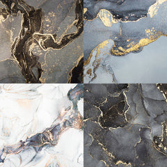 24pcs BlackMirror Pattern Single Sided Scrapbook Paper Pad