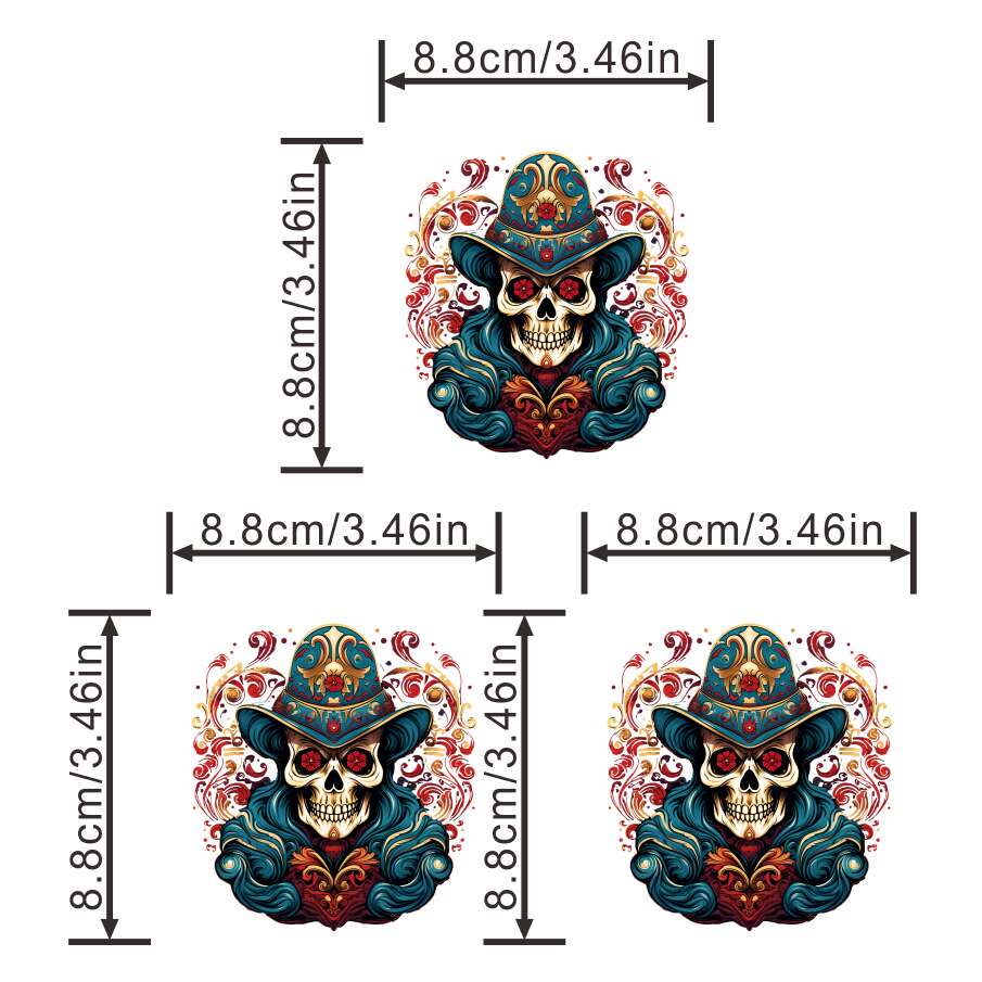 Skull Magician Iron On Patch For Men