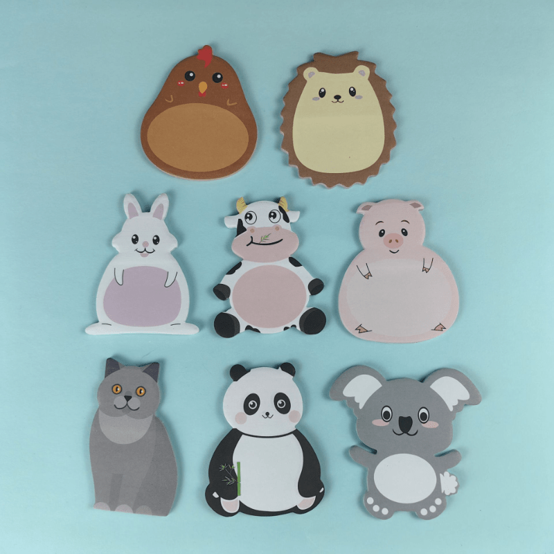 Cartoon Sticky Notes Book Office Small Fresh Sticky Notes Paper 50 Pages