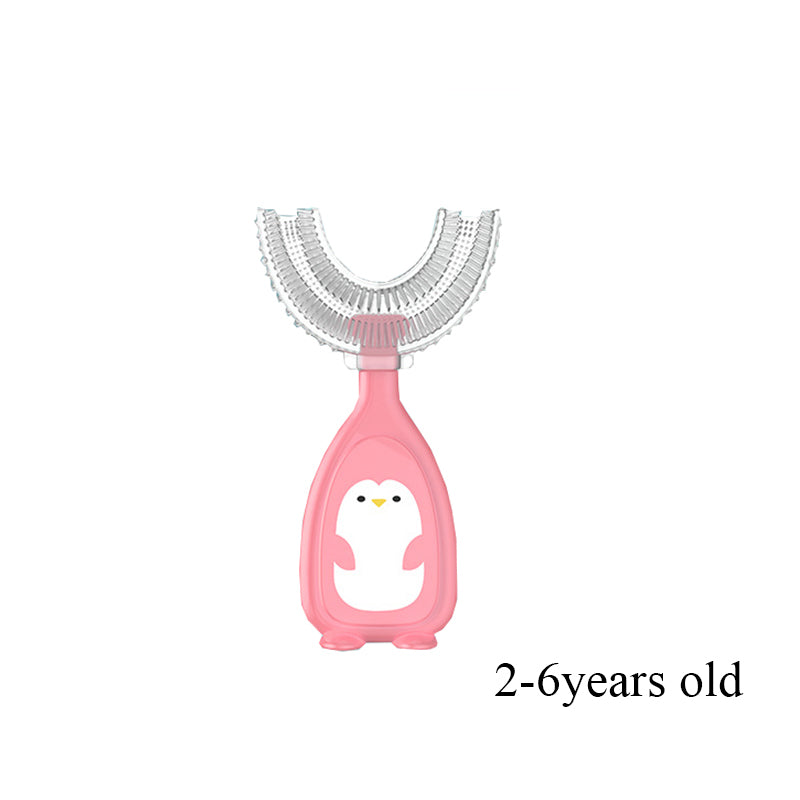 Kids U-shaped Silicone Toothbrush Soft Oral Care