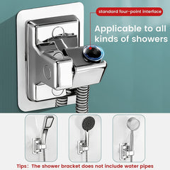 Shower Head Holder Universal Handheld Showerhead Bracket Adhesive Wall Mount