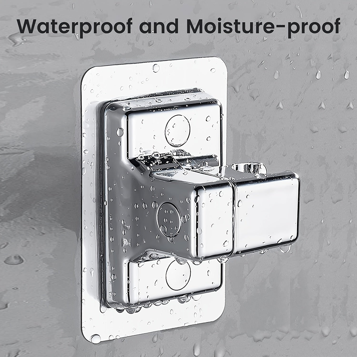Shower Head Holder Universal Handheld Showerhead Bracket Adhesive Wall Mount